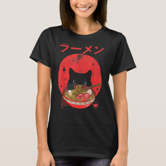 Ramen Cat Japanisch T-Shirt