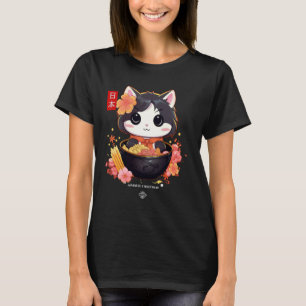 Ramen Cat Japanischer Neko Fun T-Shirt