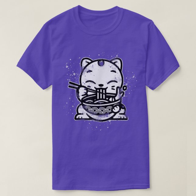 Ramen Cat Kawaii Anime Cool Japanese Gift  T-Shirt (Design vorne)