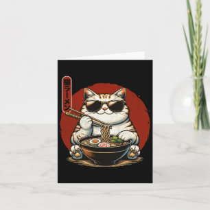 Ramen Cat Kawaii Anime Japanisch Kawaii Neko 1 Karte
