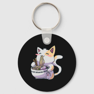Ramen Cat Kawaii Anime Japanisch Kawaii Neko Schlüsselanhänger