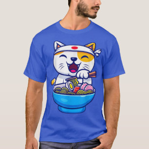 Ramen Cat Kawaii Anime Japanisches Geschenk 1202 T-Shirt