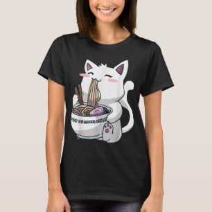 Ramen Cat Kawaii Anime Otaku T - Shirt