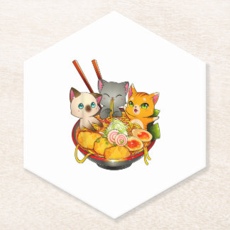 Ramen Cat Kawaii Neko Anime Otaku Cats Japanese Untersetzer