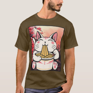 Ramen Cat Lover Kawaii Anime 1483 T-Shirt