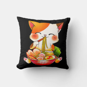 Ramen Cat Neko Anime Kawaii japanisches Geschenk G Kissen