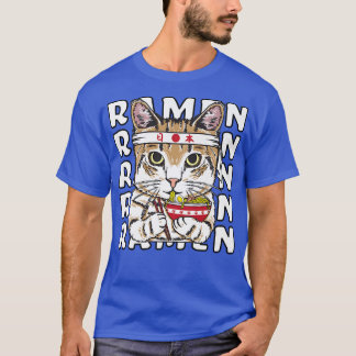 Ramen Cat Ninja Anime Kawaii Japanisch  T-Shirt
