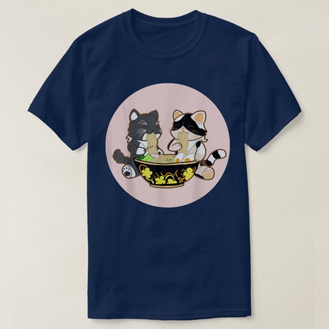 Ramen Cats Anime Kawaii Japanisches Geschenk Kitty T-Shirt (Design vorne)