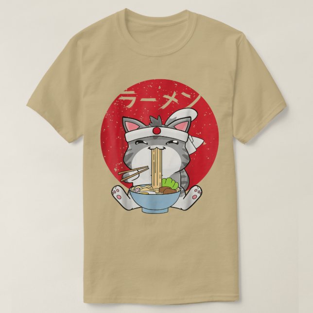 Ramen Cats Japanisch Anime Kawaii Geschenk  T-Shirt (Design vorne)