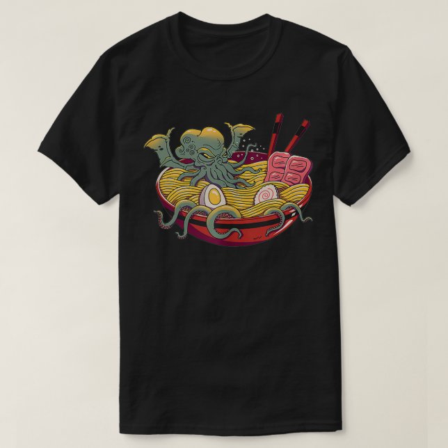 Ramen Cthulhu T-Shirt (Design vorne)