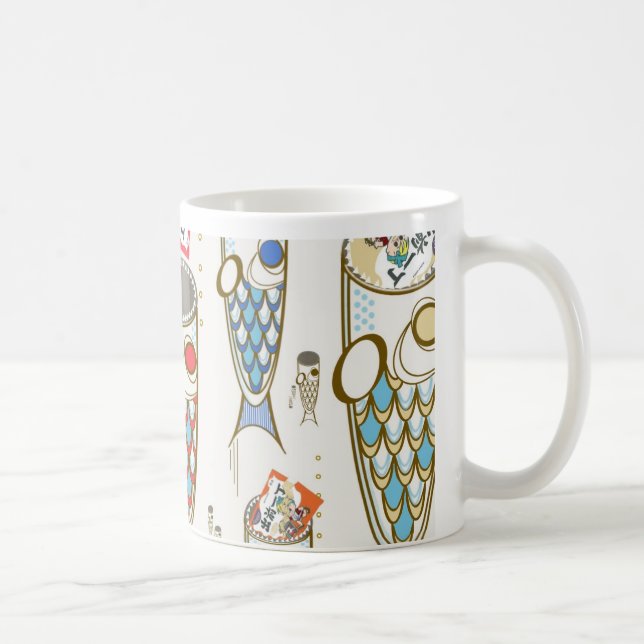 Ramen Deep Ocean Monster Fisch Kaffeetasse (Rechts)