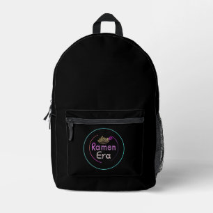 RAMEN ERA, japanisches Essen, NEON STYLE Bedruckter Rucksack