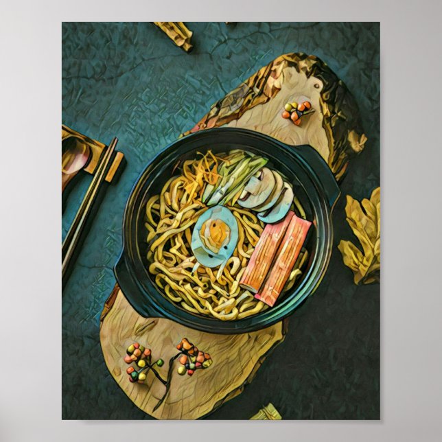 Ramen Geburtstagsgeschenk Poster (Vorne)