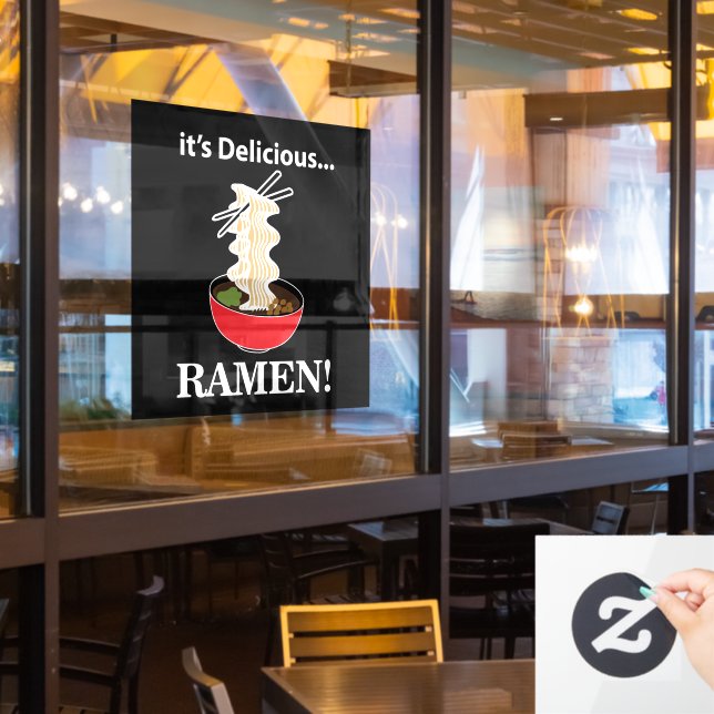 Ramen It's Delicious Ramen Restaurant Fensteraufkleber (Restaurantfenster)