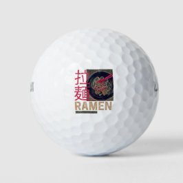 Ramen Japanese Noodle Anime Vintag Golfball