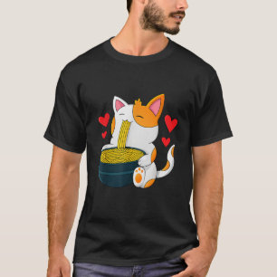 Ramen-Katze Kawaii Anime Japanische Kawaii Katze V T-Shirt