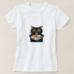 Ramen-Katze – Kawaii-Nudelliebhaber-Tee T-Shirt