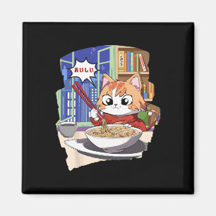 Ramen Kawaii Cat Anime Magnet