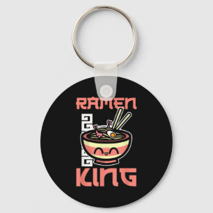 Ramen King Ramen Noodles Lover Funny Zitat für Män Schlüsselanhänger