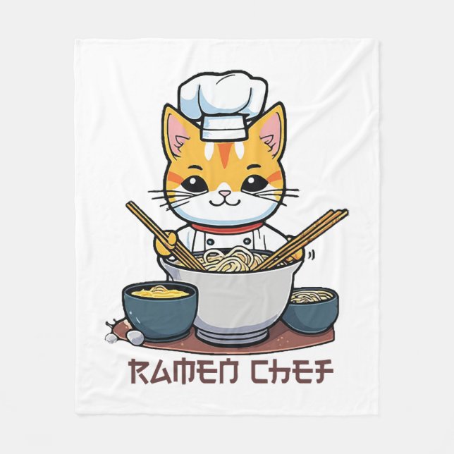 Ramen Koch Fleecedecke (Vorderseite)