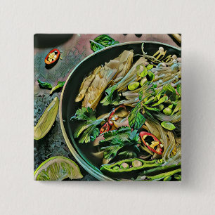 Ramen-Kunstwerk Button