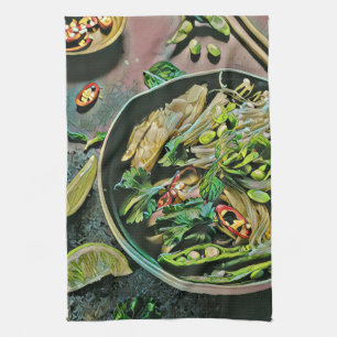 Ramen-Kunstwerk Geschirrtuch