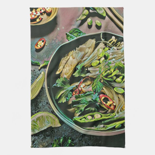 Ramen-Kunstwerk Geschirrtuch (Vertikal)