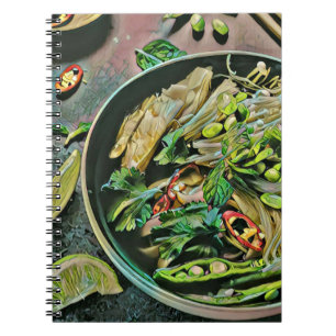 Ramen-Kunstwerk Notizblock