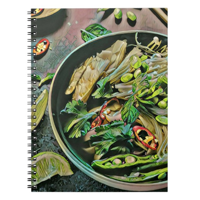 Ramen-Kunstwerk Notizblock (Vorderseite)