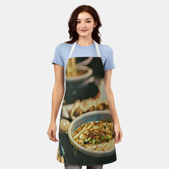 Ramen-Kunstwerk Schürze (Getragen)