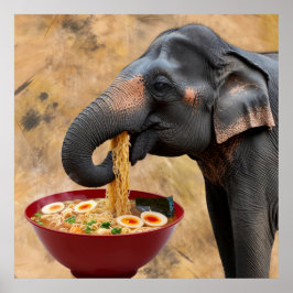 Ramen-liebender Riese Poster