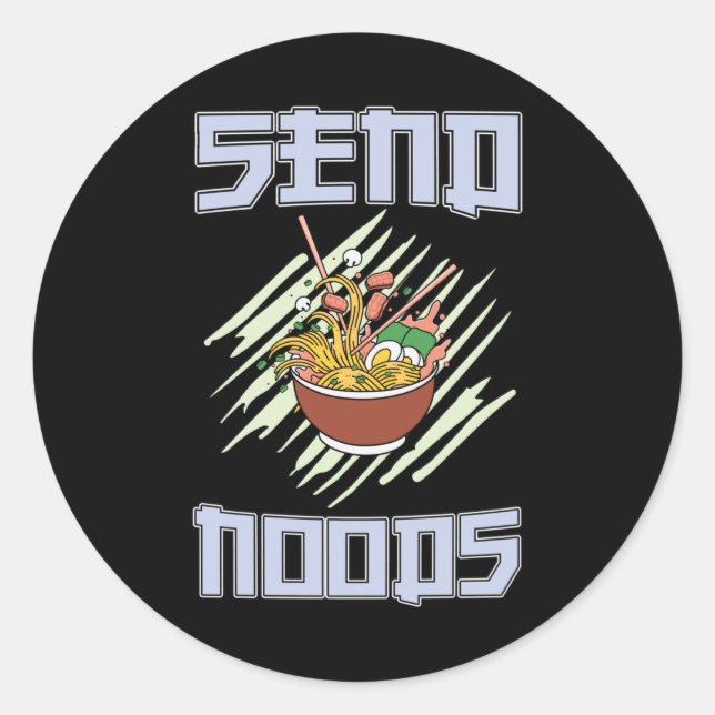 Ramen Lover Team | perfektes Geschenk Runder Aufkleber (Vorderseite)