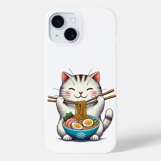 Ramen loving cat Case-Mate iPhone hülle (Rückseite)