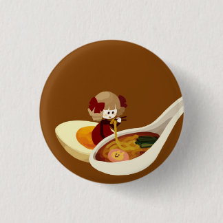 Ramen-Mädchen-Knopf Button
