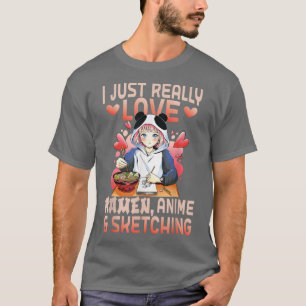 Ramen Merch Anime lovers Japanese animation Ske T-Shirt