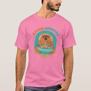 Ramen Monster - Anime Animals - Katze Japanisch Ae T-Shirt