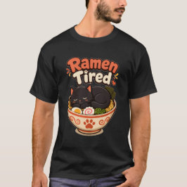Ramen Müde Cute Kawaii Nudeln Nudelschale T-Shirt