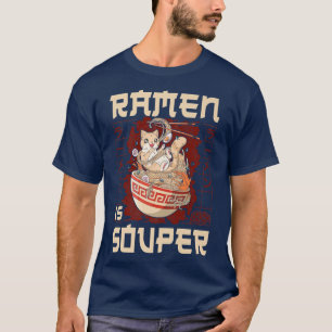 Ramen Noodle Bowl Liebe Japanisch Kawaii Cat Pun R T-Shirt