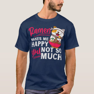 Ramen Noodle Bowl Liebe Japanisch Kawaii Kat Ramen T-Shirt
