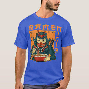 Ramen Noodle Bowl Liebe Japanisch Kawaii Samurai N T-Shirt
