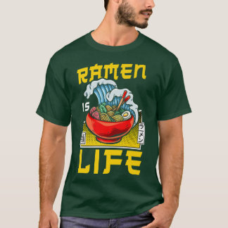 Ramen Noodle Bowl Liebe Japanisch Kawaii Wave Rame T-Shirt