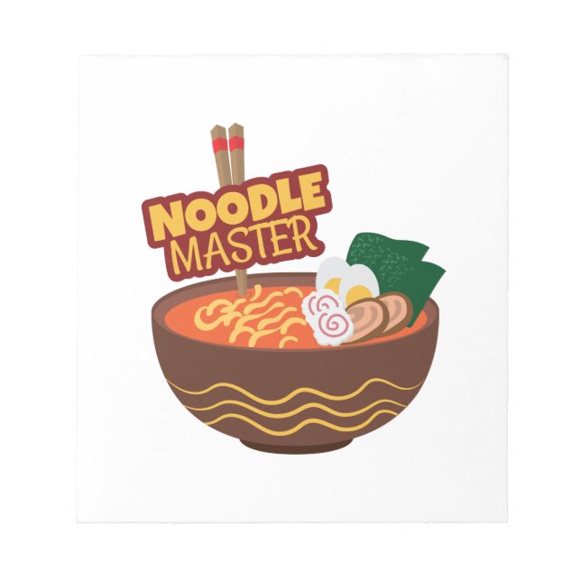 Ramen Noodle Master Funny Japanisches Geschenk Ide Notizblock (Vorderseite)