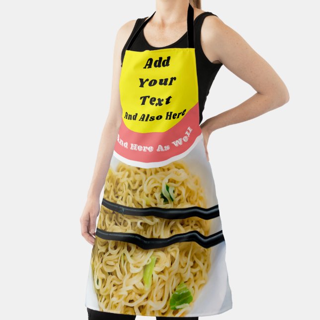 Ramen Noodle Packet Custom Message Funny Schürze (InSitu)
