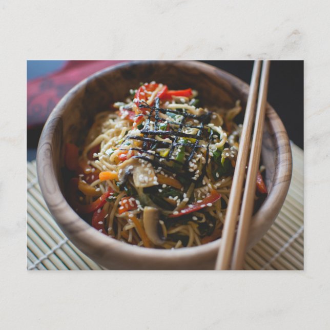 Ramen Noodles Asian Food Postkarte (Vorderseite)