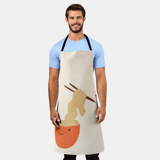Ramen Noodles Koch Schürze (Getragen)