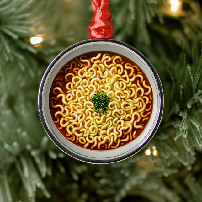 Ramen Noodles Ornament Aus Metall (Baum)