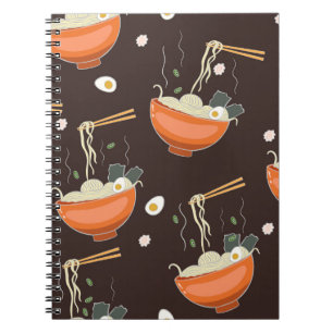 Ramen Noodles: Vintage Grafiken Notizblock