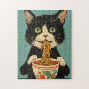 RAMEN-NUDELN SMOKING-CAT TETRIS-PUZZLE