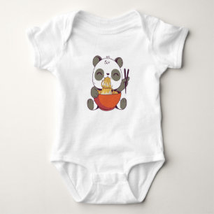 Ramen Panda Baby Strampler