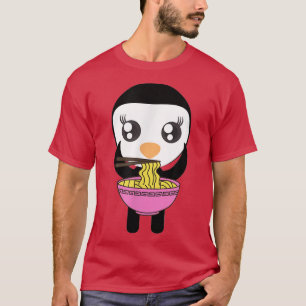 Ramen Penguin Kawaii Japanisch Anime Niedlich Kimc T-Shirt